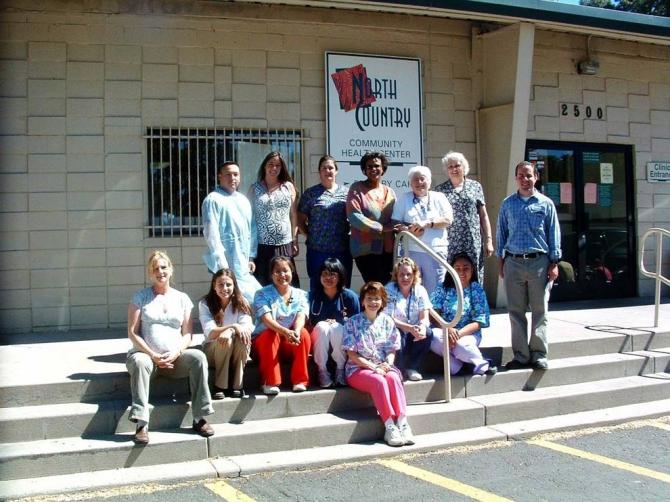 Staff in Front of the Roller Rink