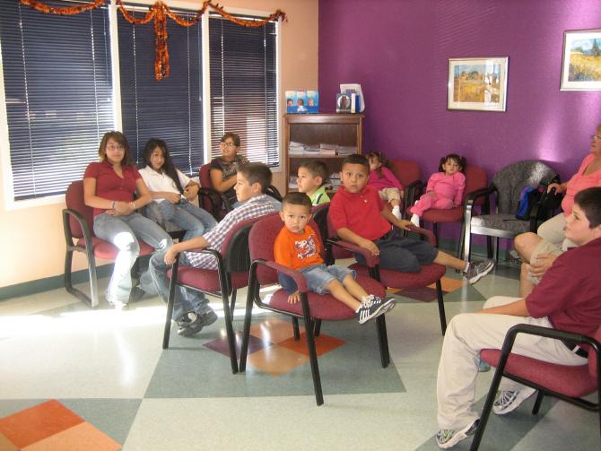 Patients in the Reception Room