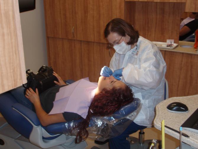 First Dental Patient at New Woodlake site