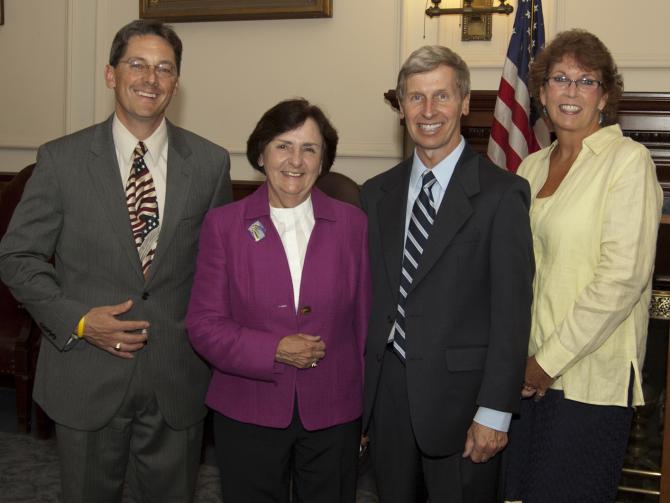 Ann Peters, CEO and Gov. John Lynch